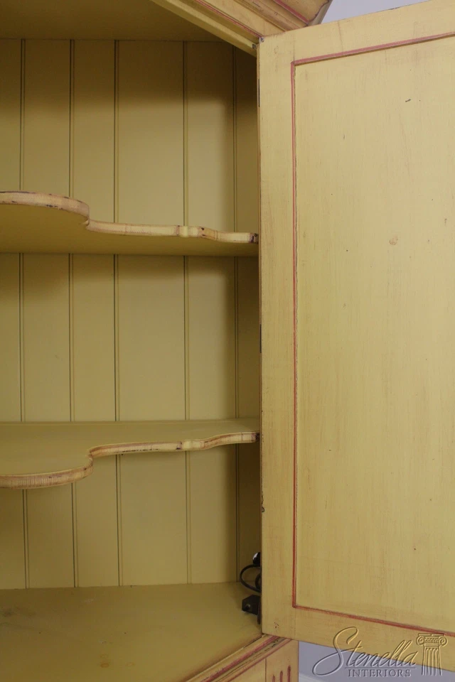 L56916EC: Armario de esquina decorado con pintura estilo primitivo Foto 4 de 4