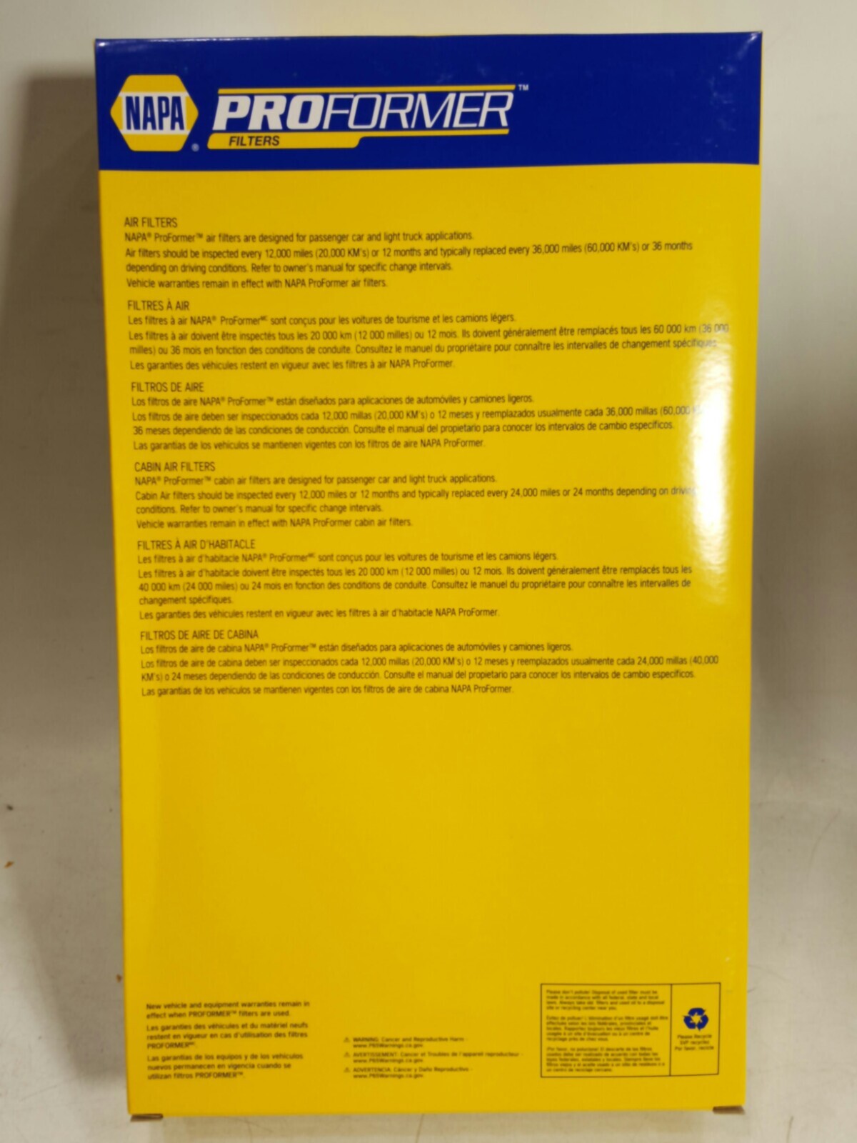 Napa ProFormer Air Filter 29009 NEW eBay