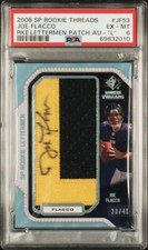 2008 SP ROOKIE JOE FLACCO RPA/41 ON CARD AUTO POPULATION: 1 PSA GRADED 