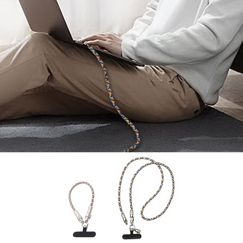 2in1 Phone Lanyard Charging Cable USB C Charger Cable 60W High Speed Thick Rope - 第 9/14 張圖片