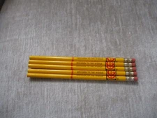 (5) Vintage Funk's "G"  Hybrid Belle Plaine Iowa Advertising Pencils USA