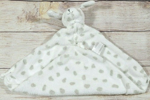 Angel Dear Plush Dalmatian Puppy Dog Baby Lovey Security Blanket White Gray Dots - Picture 3 of 4
