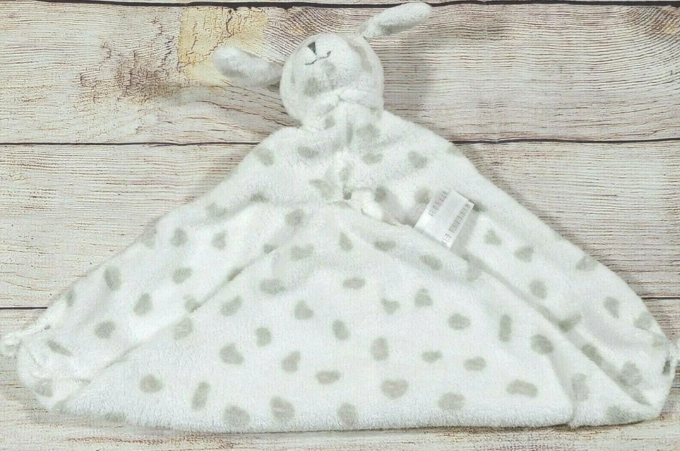 Angel Dear Peluche Dálmata Cachorro Perro Bebé Lovey Manta de Seguridad Blanco Gris Lunares Foto 3 de 4