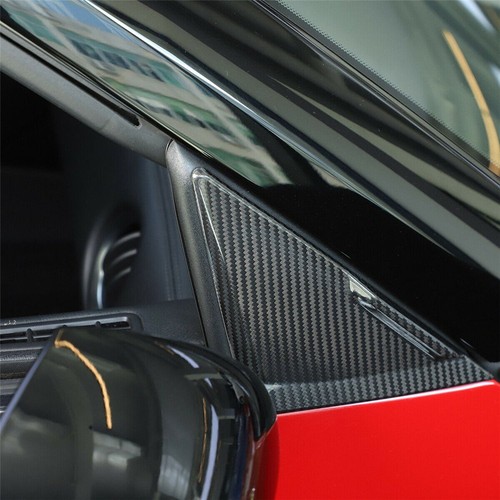 Real Carbon Fiber Front Door A-pillar Triangle Trim For Nissan GTR R35 2008-2016 - Picture 4 of 12