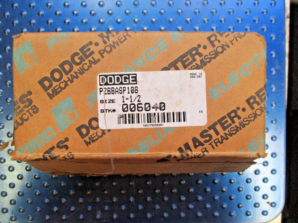 Palier à Semelle Dodge P2BBASP108 - Roulement Bloc Oreiller Babbitted Split, Taille 1-1/2, Neuf En Boîte Ouverte