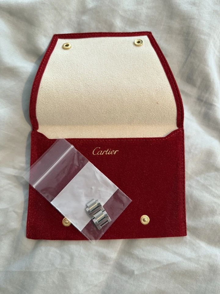 Genuino Cartier Ballon Bleu de Cartier 33mm Reloj Pulsera Eslabones Acero Inoxidable Foto 3 de 4