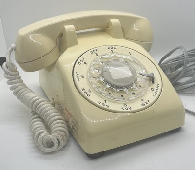 VTG Northern Electric 500 Rotary Desk Telephone Beige Cream Bell System
