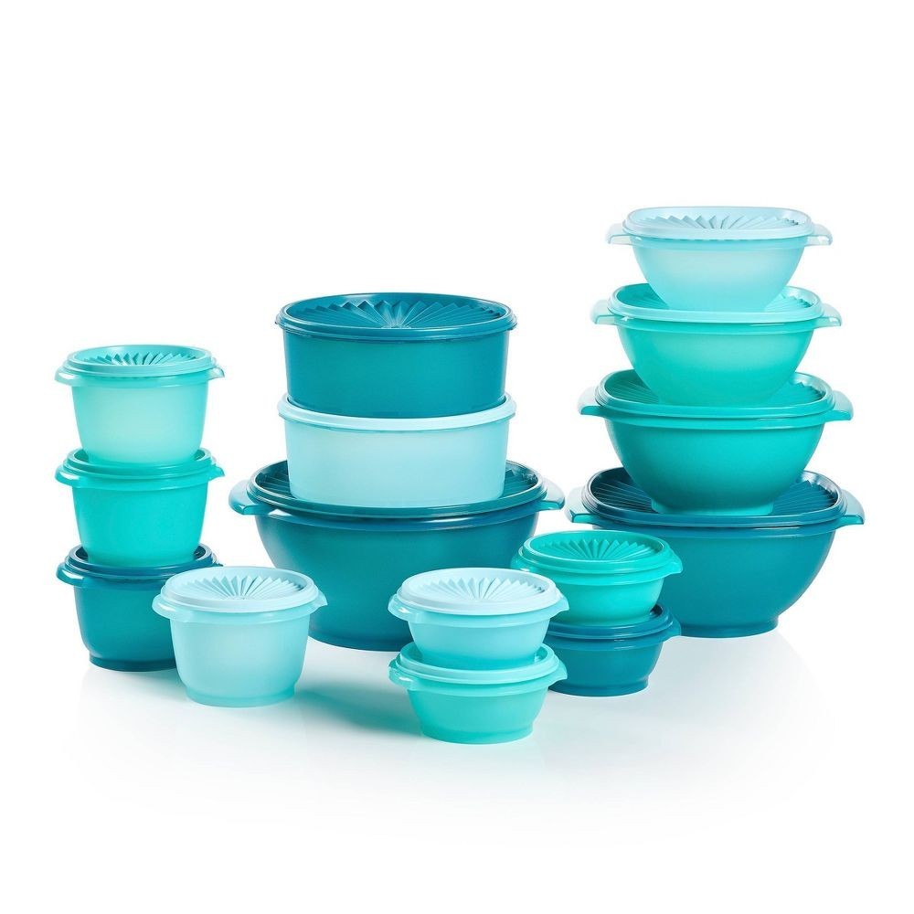 Tupperware Heritage Get it All Set 30pc Set - Green | eBay Tupperware Heritage Get it All Set 30pc Set - Green | eBay