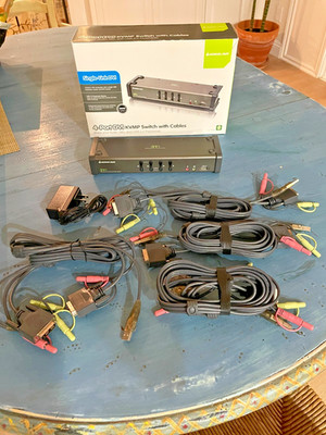 IOGEAR - 4 Port DVI KVM & Peripheral Sharing Switch with Audio - GCS1104