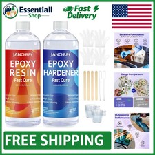 16oz Crystal Clear Epoxy Resin - Fast Drying, Anti-Yellowing for Art  Crafts