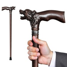 Walking Cane Dedicated Sizes with Hand-Carved Wooden Walking Cane for Men and...