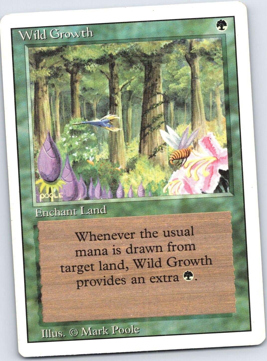 Wild Growth Revised Edition 3ED NM MTG Card