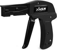 Zhushan Fastening Tie Wrap Gun with Adjustable Tension and Built-In Black 