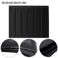 Black Fireplace Curtain Chimney Draft Stopper Fireplaces & Stoves Accessries New