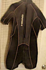 HEAD Wet Suit Shorty Wet Suit Size LARGE SL/NO138026 Black Surf Cold Water