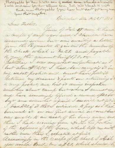 George W.H. Calver Civil War ALS – 147th PA Assistant Surgeon Letter 1864