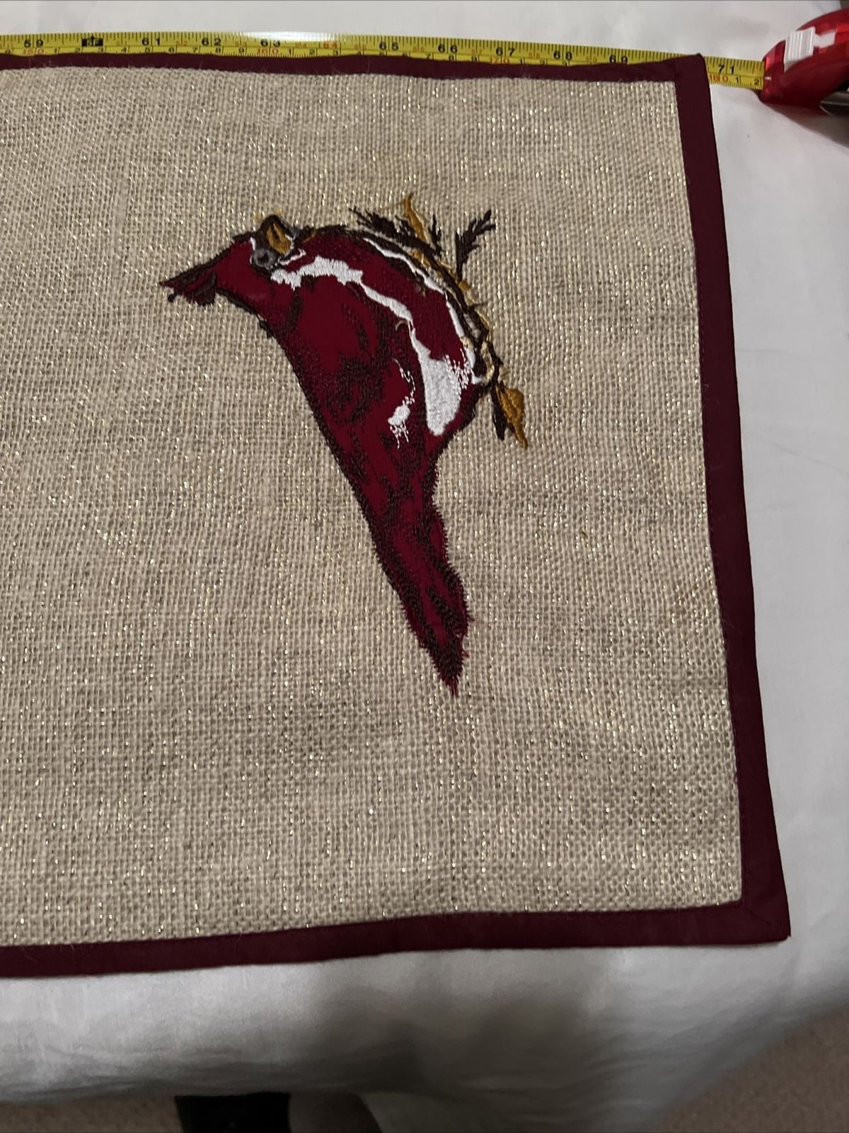 Christmas Winter Cardinal Bird Table Runner 70x14 Inches