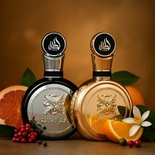 Fakhar Gold  Fakhar Black EDP Perfume - 100ml 3.4 Oz By Lattafa Pack Of 2 