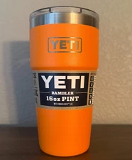YETI 20 oz Rambler Stackable Cup (King Crab Orange)