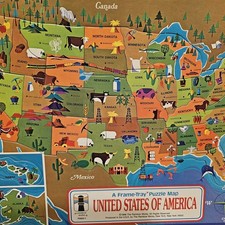 Rainbow Works Maps Vintage Puzzles for sale | eBay
