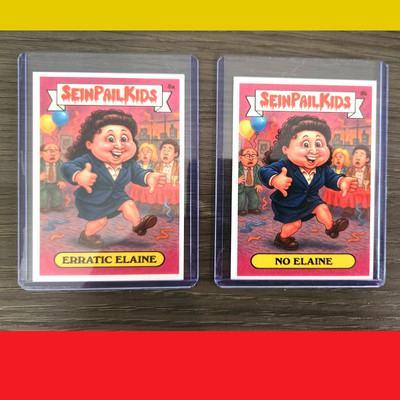 Jerry Seinfeld Larry David Kramer Elaine George Spoof Garbage Pail Kids Card