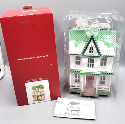#ad #ad 2020 Hallmark keepsake Sound A Light Festive Home Table Top Decor NEW in Box $36.00