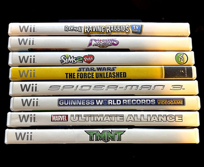 Nintendo Wii Lot - 8 Games (All Complete w/ Disc, Manuals, Cases) Good Condition