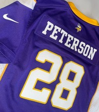 Minnesota Vikings  NFL Nike On Field Adrian Peterson #28Jersey Women’s XL Purple
