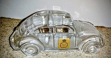 VINTAGE BLEIKRISTALL GERMANY CRYSTAL GLASS VOLKSWAGEN BEETLE BUG PAPER WEIGHT