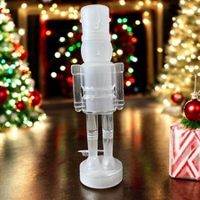 Acrylic LED Lighted Nutcracker 15in Trending Christmas Holiday Decor New