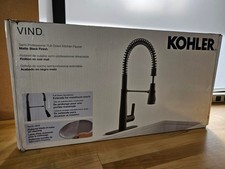 Kohler Vind Semi-Professional Pull Down Kitchen Sink Faucet Matte Black