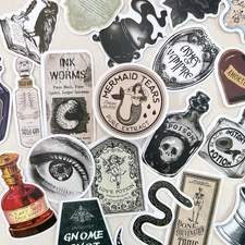 Halloween Potion Bottle Stickers Scrapbooking Planner Junk Journal Card Making