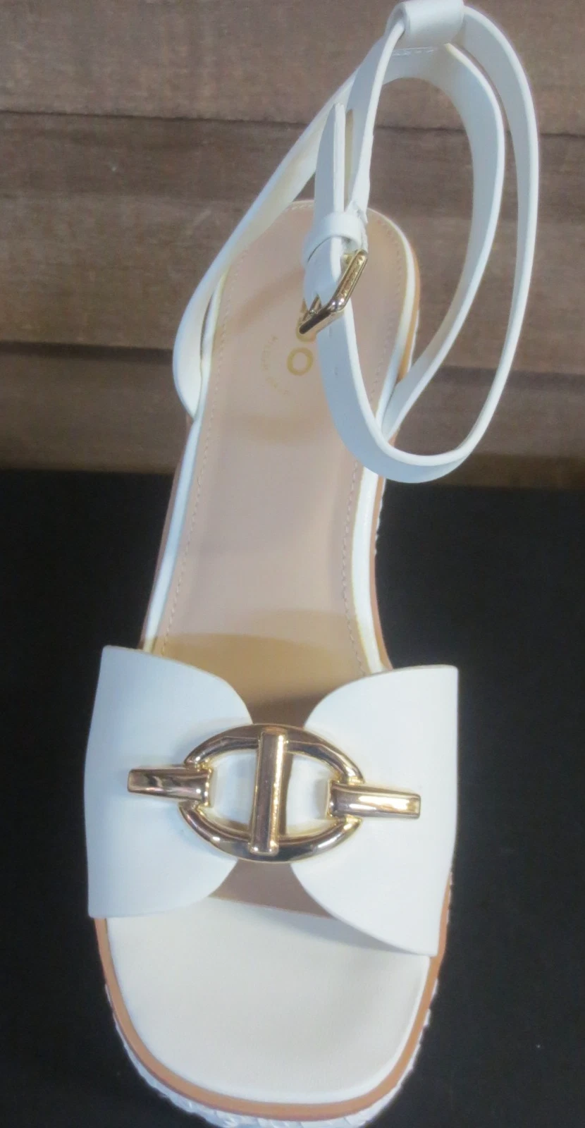 ALDO Ybylin Women's White Wedge Sandal - US SIZES 7-10