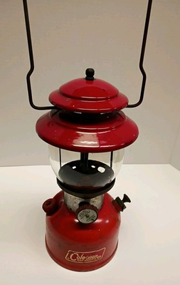 #ad #ad Vintage 1965 Cherry Red Coleman 200A Sunshine of the Night Lantern Pyrex 3 66 $77.77