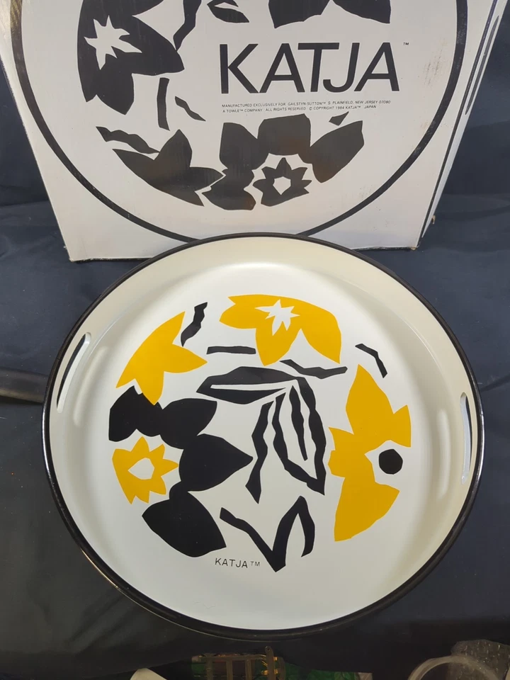 Bandeja de servir retro 13,5" diseño de casa Katja vintage para Gailstyn-Sutton Towle Co Foto 2 de 4