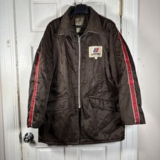 United Airlines Mens Large Brown Jacket Vintage Amazon