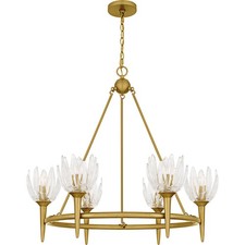 Brushed Gold  Chandelier from the Shea Collection