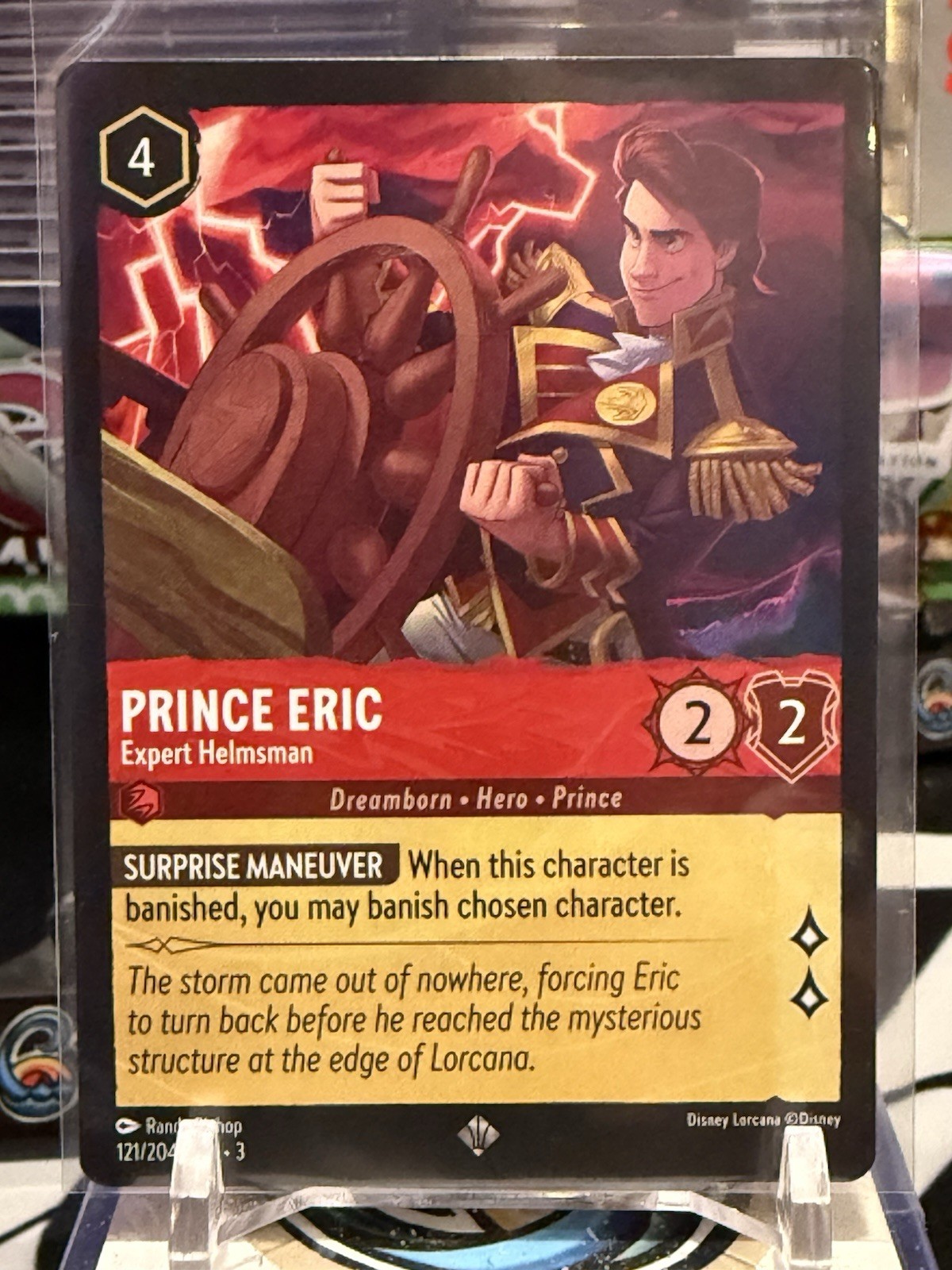 Prince Eric 121/204 Super Rare Disney Lorcana Into the Inklands NM CK 12D