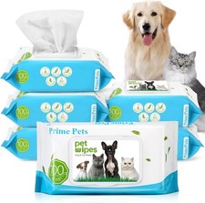 600ct Dog Wipes for Paws  Butt - Fragrance Free Pet Cleaning Wipes for Dogs Cat