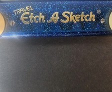 Ohio Art Toy Vintage Travel Etch a Sketch Classic Blue, Travel Size, 6x5 Inches