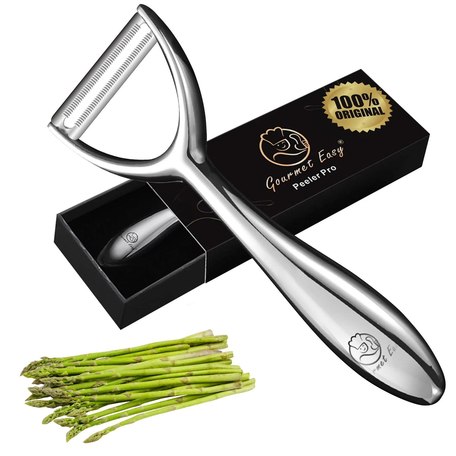 Vegetable Peeler, Premium Stainless Steel Potato Peeler, High Tensile Ultra S...