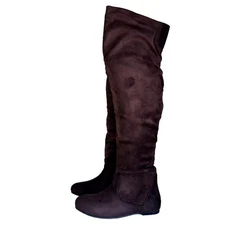 Women's over-the-knee riding boots flat suede one-step autumn and winter style