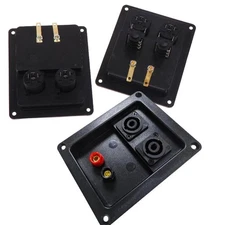 1Pcs 4/6 Hole Audio Speaker Junction Box XLR Socket Connector Audio Accessories