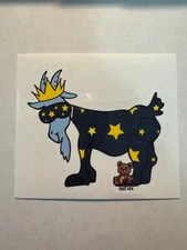 🐐🐐 GOAT USA Sticker / Rare Bedtime / Nighttime Goat USA sticker 🐐🐐