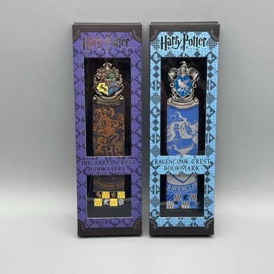 Harry Potter Crest Bookmark Brand New Metal Crest Noble Collection Set Of 2