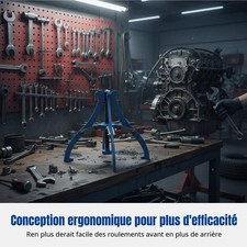 Extracteur multifonction, cinq griffes, roue avant/arrière, roulement