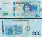 HONDURAS 200 LEMPIRAS P114 B358 2023 UNC In 2026 Bertha Isabel Flores @ EBS