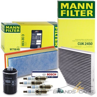 MANN-FILTER INSPEKTIONSPAKET SET C FÜR AUDI A4 B8 A5 8T Q5 8R 1.8 + 2.0 TFSI