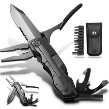 18-in-1 Multi Tool Knife Folding Pocket Pliers Outdoor Survival Tool w/ Sheath