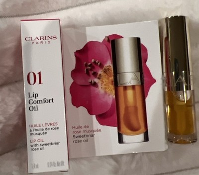 Clarins HONEY Lip Comfort Oil .04 oz NIB #01